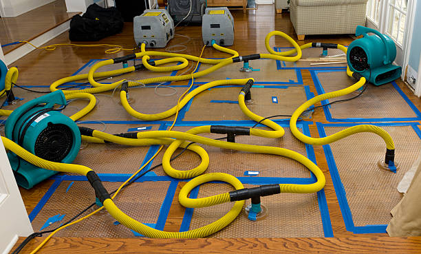 Professional Flood Damage Restoration technician working in Nyack, NY